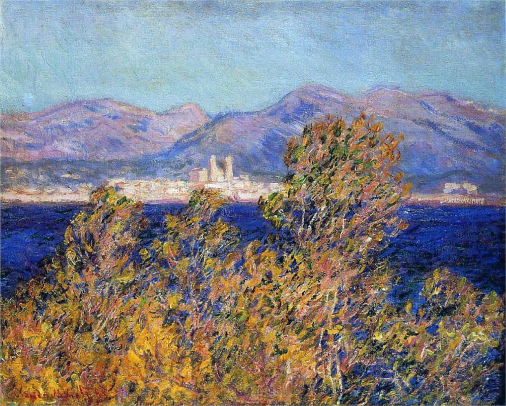 Antibes Seen from the Cape, Mistral Wind 188 - Claude Monet Paintings